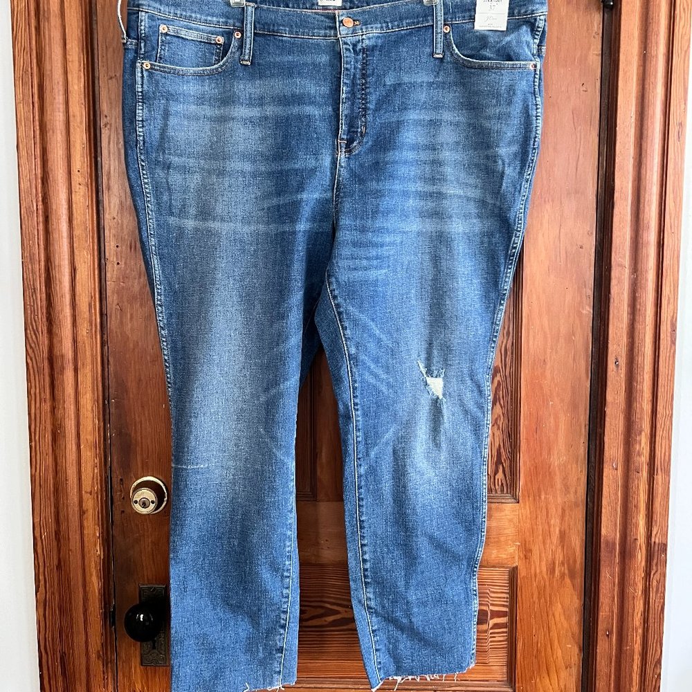J Crew vintage straight 9" rise jean in Wainscott wash sz 37 BNWT